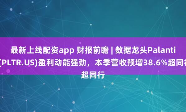 最新上线配资app 财报前瞻 | 数据龙头Palantir(PLTR.US)盈利动能强劲，本季营收预增38.6%超同行